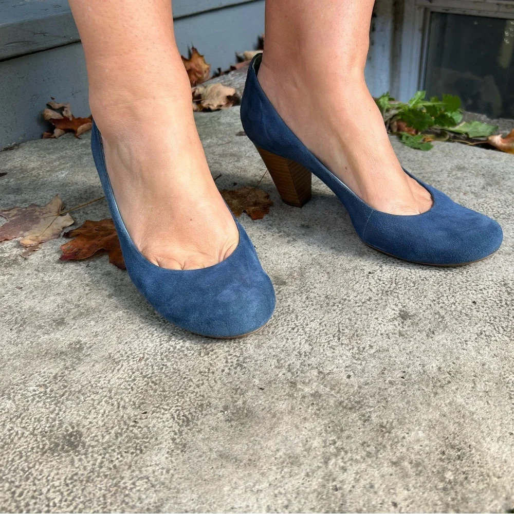 Marc The Art of Walking Blue Suede Shoes, size 9.5 - Picture 3 of 9